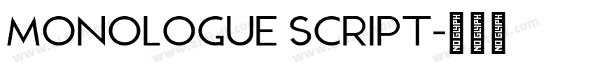 Monologue Script字体转换 Monologue Script字体转换